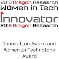 Aragon Research Innovation Award and Women in Technology Award Aragon Research Innovation Award and Women in Technology Award logo